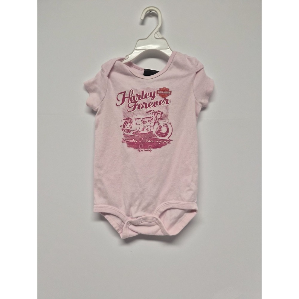Harely Davidson Pink One piece "Someday I'll have my own" St. Thomas Sz 24 Month